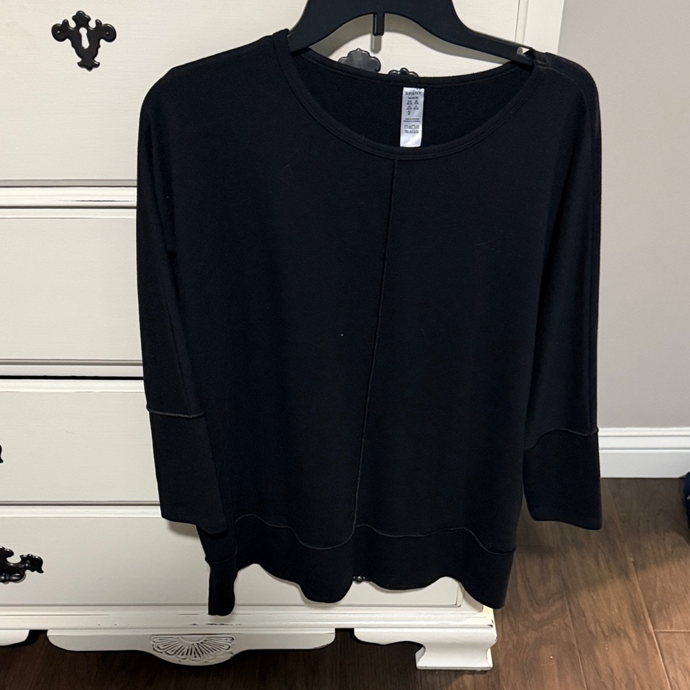 SPANX   Black Long Sleeve Tee